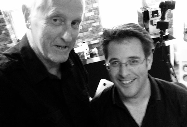 Steadicam inventor Garrett Brown & John E Fry at Pinewood Studios in 2015